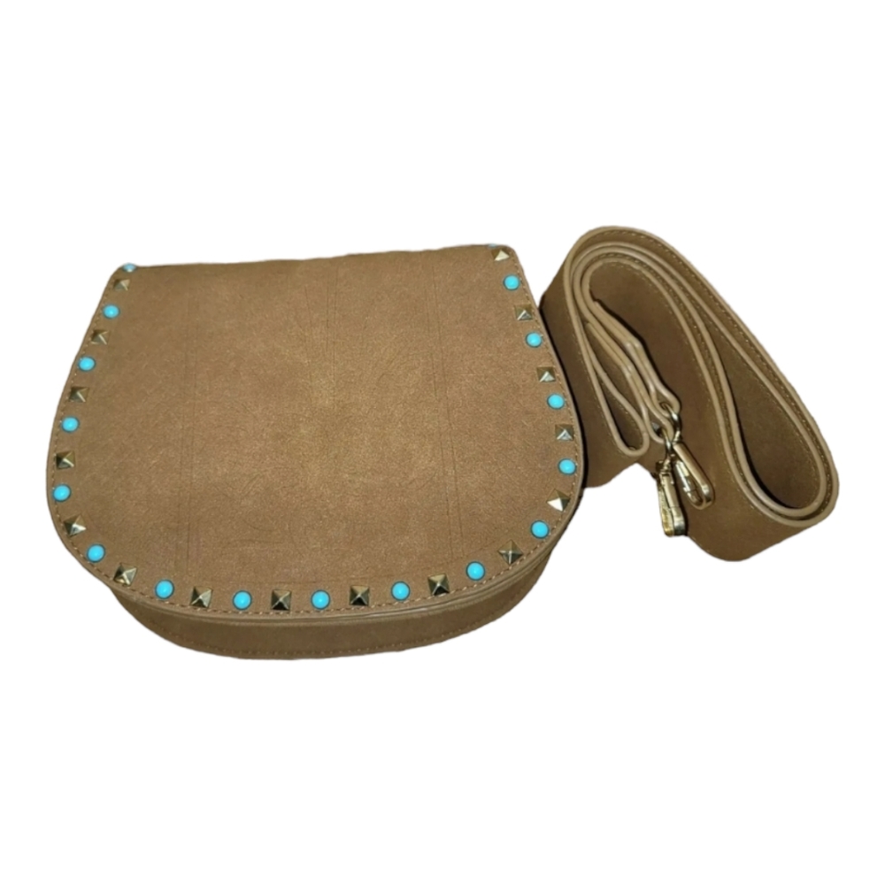 Kiss Me Couture NWT Shoulder Bag Purse Boho Style Crossbody Studded